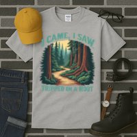  Hiking Adventure Vintage  I Came I Saw I Tripped On A Root Tall T-Shirt