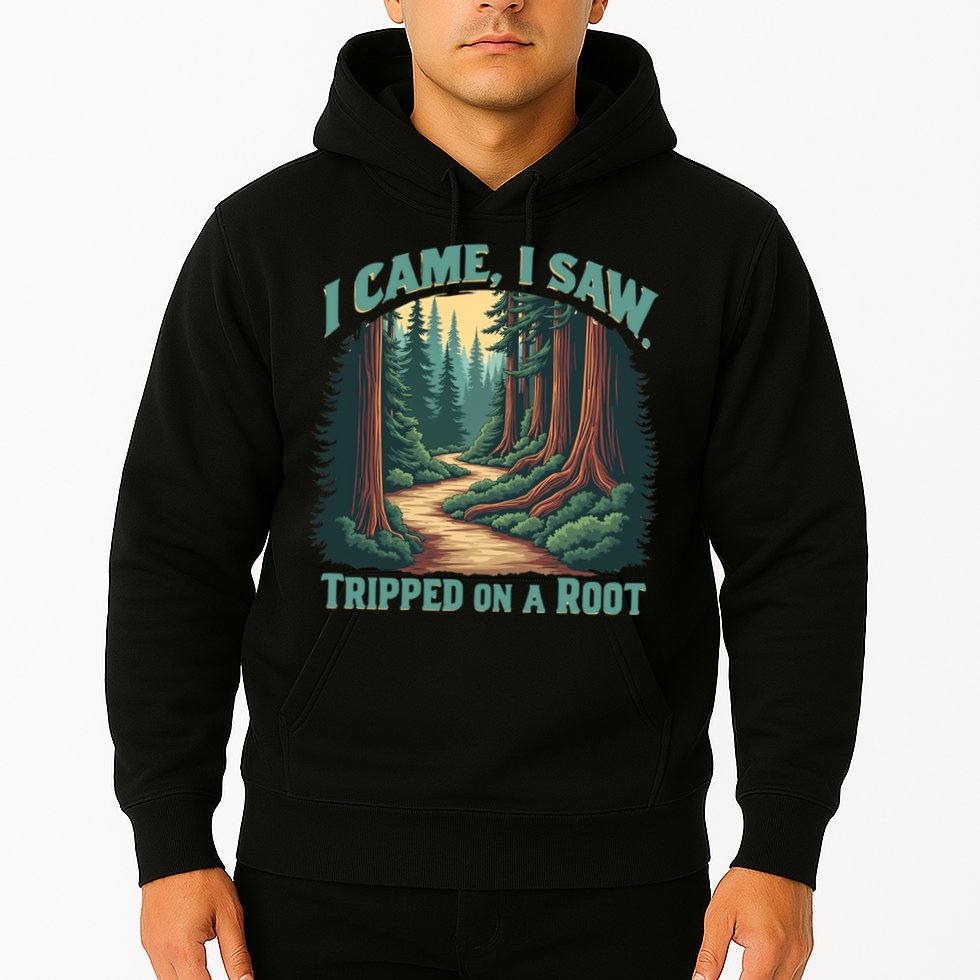  Hiking Adventure Vintage  I Came I Saw I Tripped On A Root Hoodie