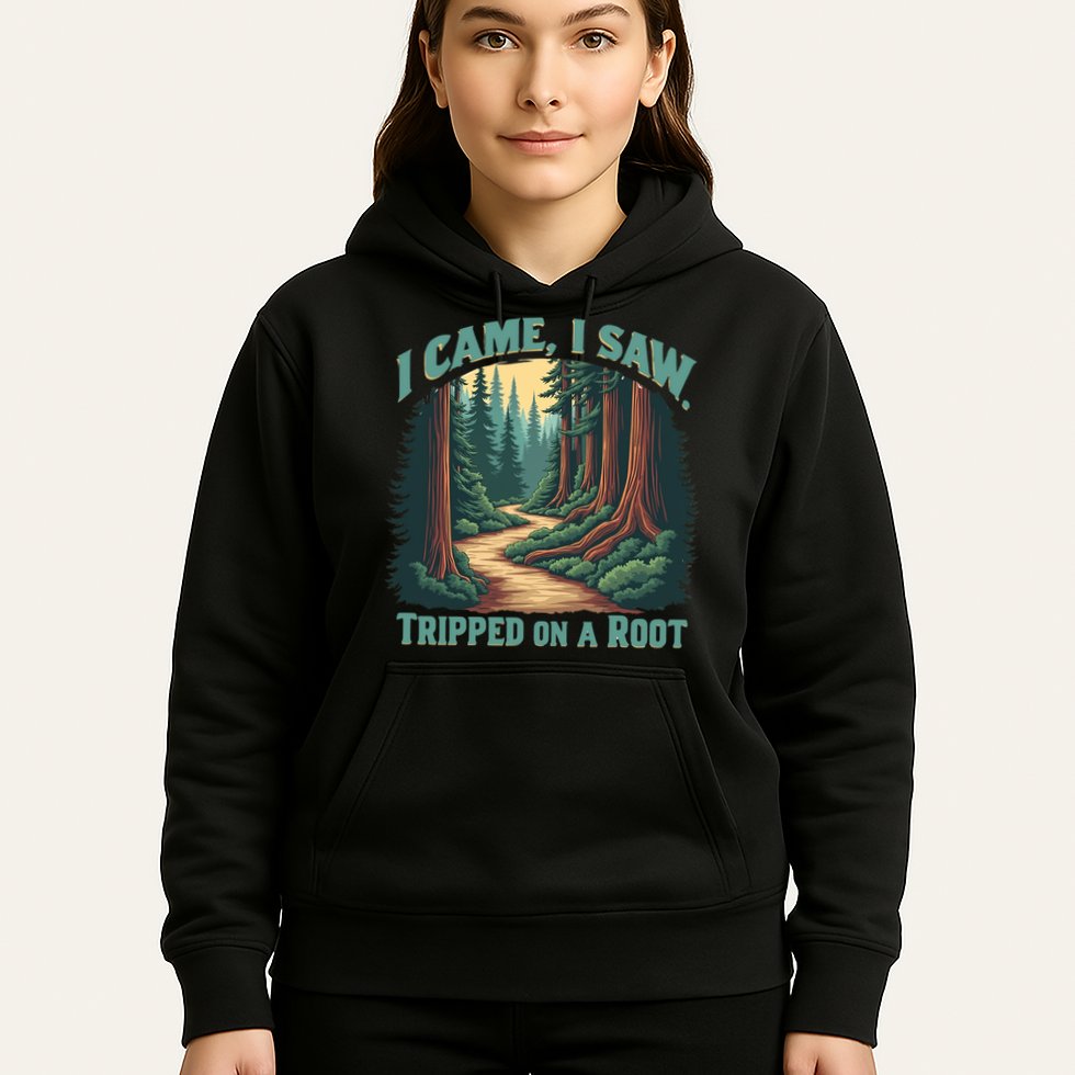  Hiking Adventure Vintage  I Came I Saw I Tripped On A Root Hoodie