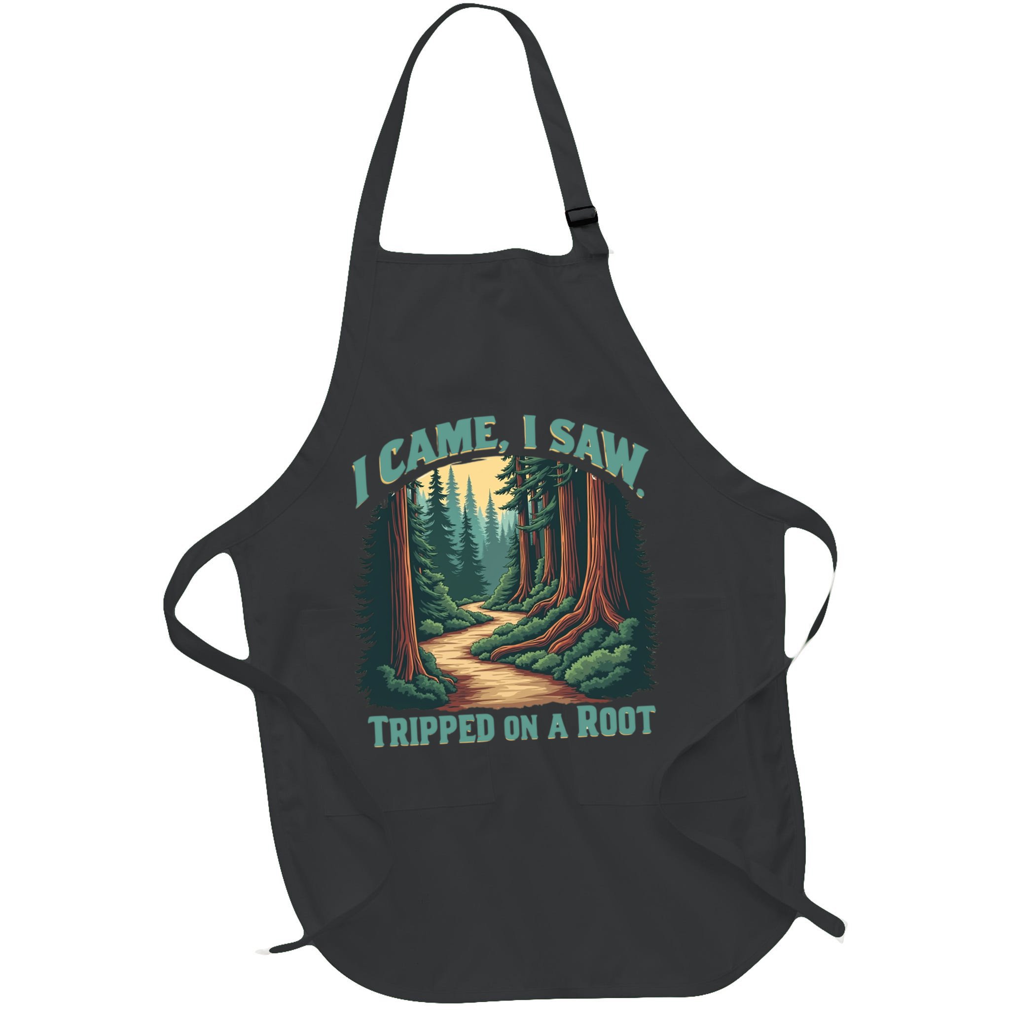  Hiking Adventure Vintage  I Came I Saw I Tripped On A Root Apron