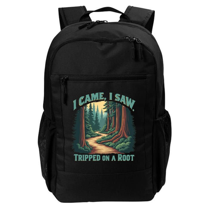  Hiking Adventure Vintage  I Came I Saw I Tripped On A Root Backpack