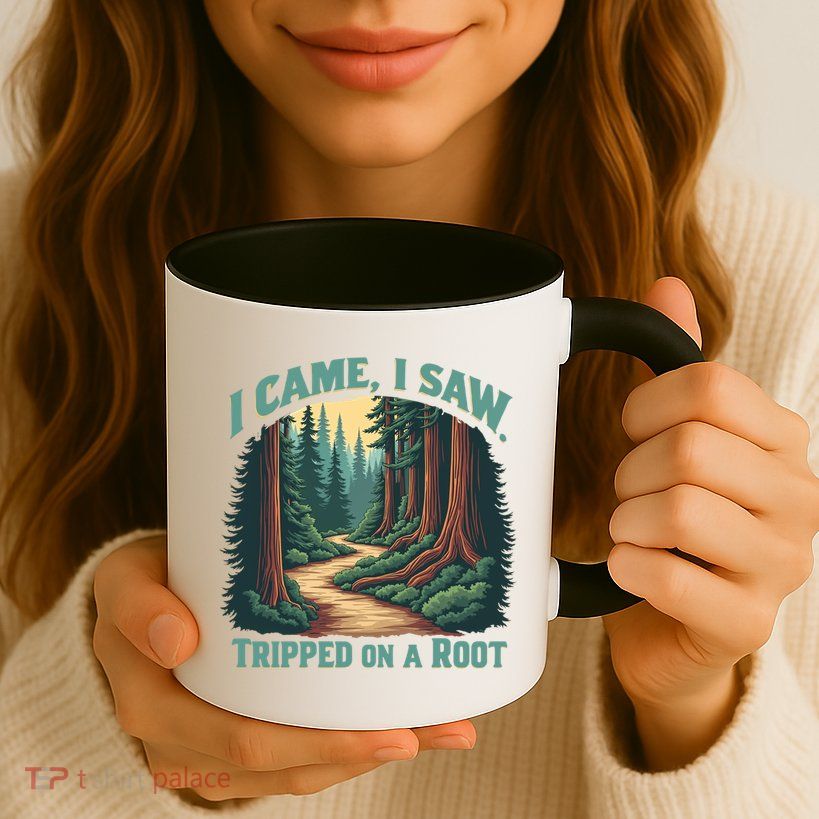 Hiking Adventure Vintage  I Came I Saw I Tripped On A Root Mug