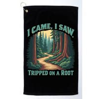  Hiking Adventure Vintage  I Came I Saw I Tripped On A Root Golf Towel