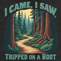  Hiking Adventure Vintage  I Came I Saw I Tripped On A Root Golf Towel