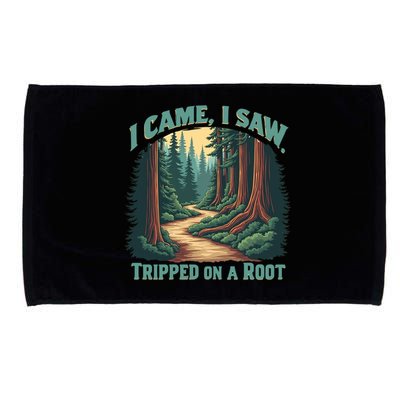  Hiking Adventure Vintage  I Came I Saw I Tripped On A Root Microfiber Hand Towel