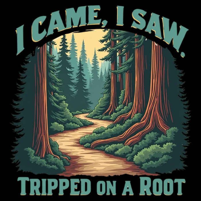  Hiking Adventure Vintage  I Came I Saw I Tripped On A Root Visor