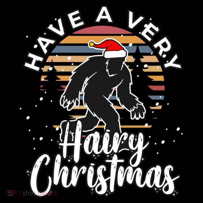 Have A Very Hairy Christmas Bigfoot Sasquatch Great Gift Cooling Performance Long Sleeve Crew