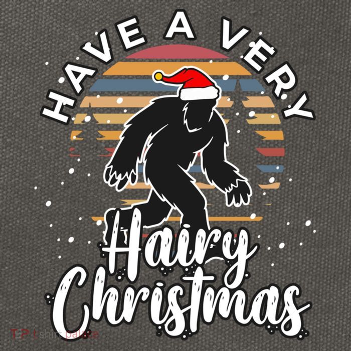Have A Very Hairy Christmas Bigfoot Sasquatch Great Gift Cotton Canvas Backpack