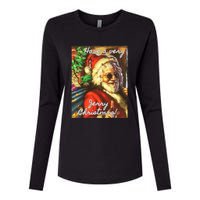 Have A Very Jerry Christmas Garcia Santa Holiday Womens Cotton Relaxed Long Sleeve T-Shirt