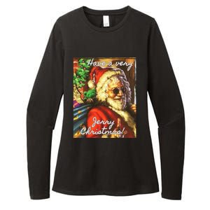 Have A Very Jerry Christmas Garcia Santa Holiday Womens CVC Long Sleeve Shirt