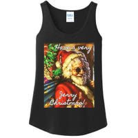 Have A Very Jerry Christmas Garcia Santa Holiday Ladies Essential Tank