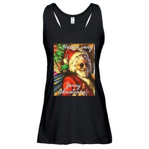 Have A Very Jerry Christmas Garcia Santa Holiday Ladies Essential Flowy Tank