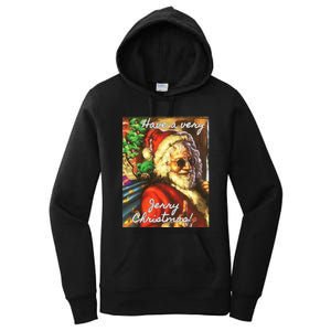 Have A Very Jerry Christmas Garcia Santa Holiday Women's Pullover Hoodie