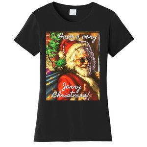 Have A Very Jerry Christmas Garcia Santa Holiday Women's T-Shirt