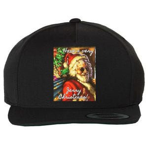 Have A Very Jerry Christmas Garcia Santa Holiday Wool Snapback Cap