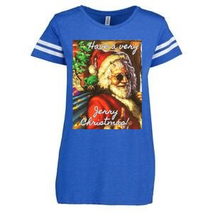 Have A Very Jerry Christmas Garcia Santa Holiday Enza Ladies Jersey Football T-Shirt