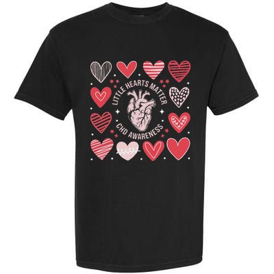 Heart Anatomy Valentine Little Heart Matter Chd Awareness Garment-Dyed Heavyweight T-Shirt
