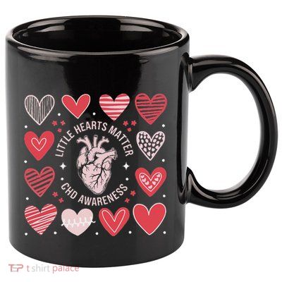 Heart Anatomy Valentine Little Heart Matter Chd Awareness 11oz C Handle Ceramic Mug