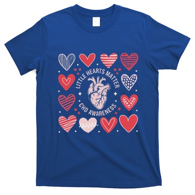 Heart Anatomy Valentine Little Heart Matter Chd Awareness T-Shirt