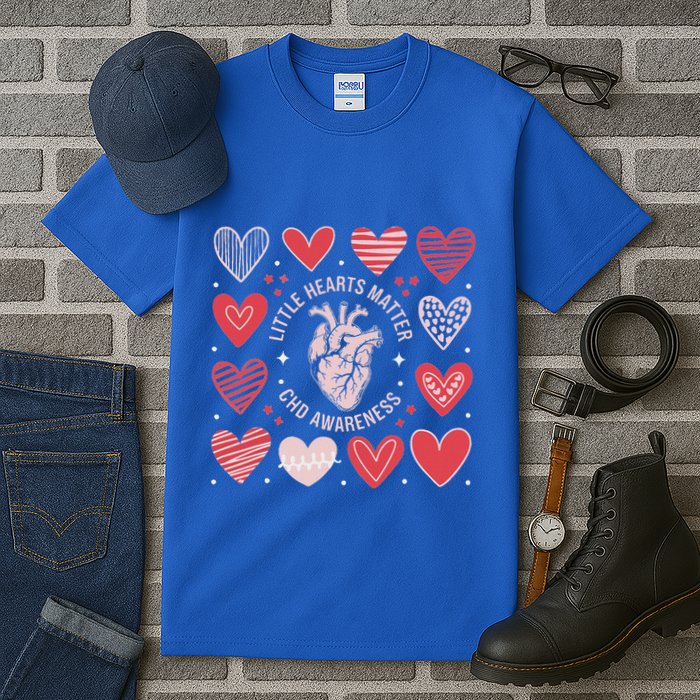 Heart Anatomy Valentine Little Heart Matter Chd Awareness Tall T-Shirt