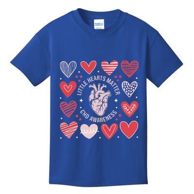 Heart Anatomy Valentine Little Heart Matter Chd Awareness Kids T-Shirt