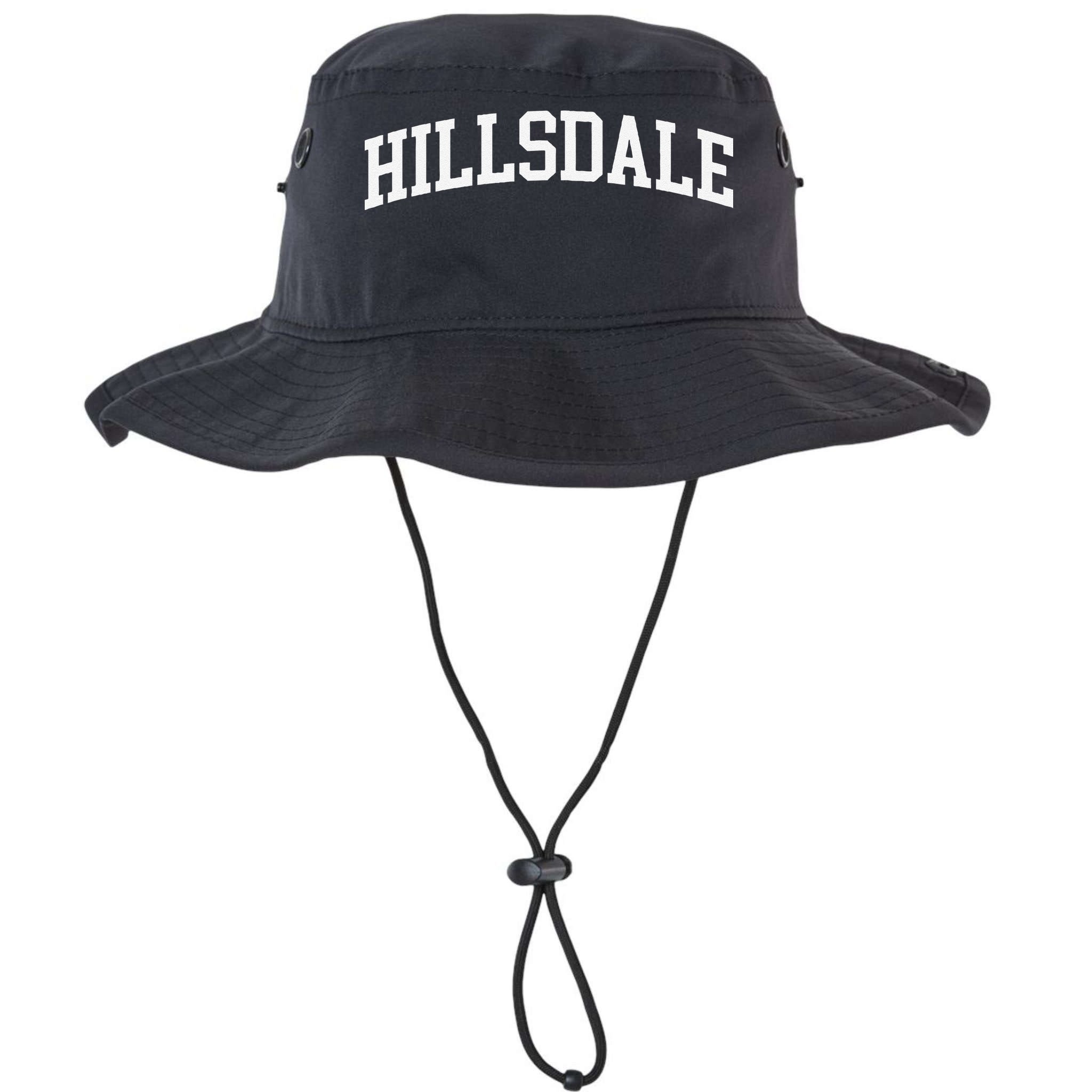 Hillsdale Arch Vintage Retro College Athletic Sports Bucket Hat
