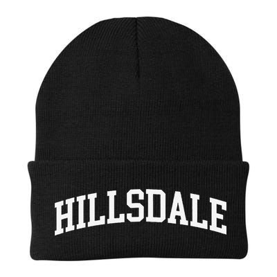 Hillsdale Arch Vintage Retro College Athletic Sports Beanie