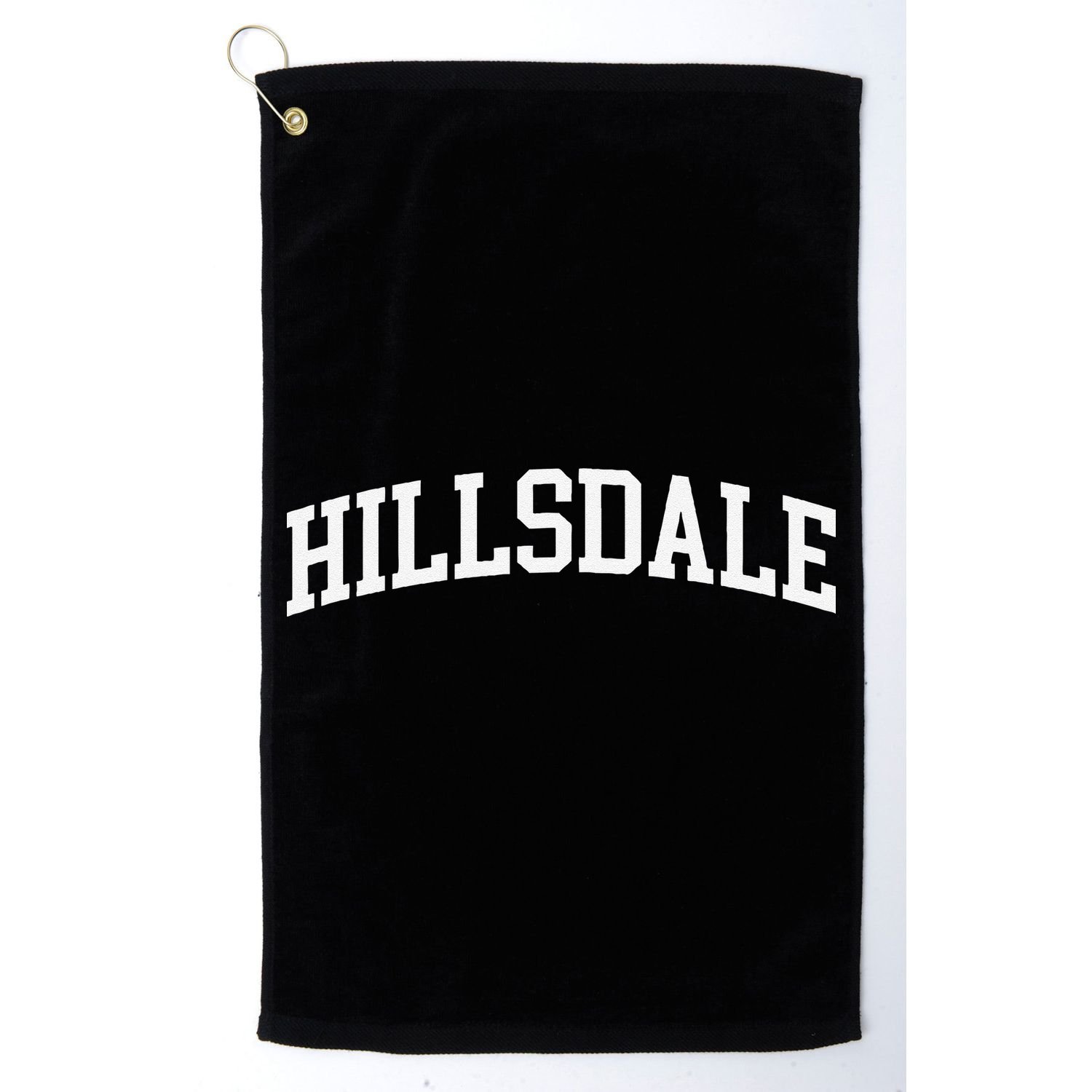 Hillsdale Arch Vintage Retro College Athletic Sports Golf Towel