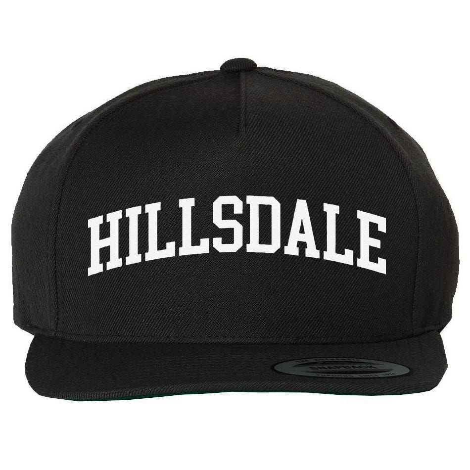 Hillsdale Arch Vintage Retro College Athletic Sports Wool Snapback Cap