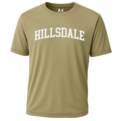 Hillsdale Arch Vintage Retro College Athletic Sports Cooling Performance Crew T-Shirt