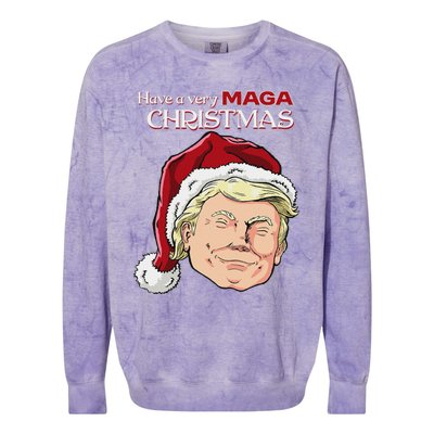 Have A Very Maga Christmas Colorblast Crewneck Sweatshirt