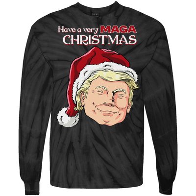 Have A Very Maga Christmas Tie-Dye Long Sleeve Shirt