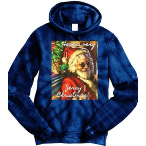 Have A Very Jerry Christmas Santa Holiday Tie Dye Hoodie