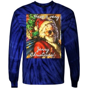 Have A Very Jerry Christmas Santa Holiday Tie-Dye Long Sleeve Shirt