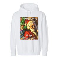 Have A Very Jerry Christmas Santa Holiday Garment-Dyed Fleece Hoodie