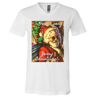 Have A Very Jerry Christmas Santa Holiday V-Neck T-Shirt