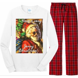 Have A Very Jerry Christmas Santa Holiday Long Sleeve Pajama Set