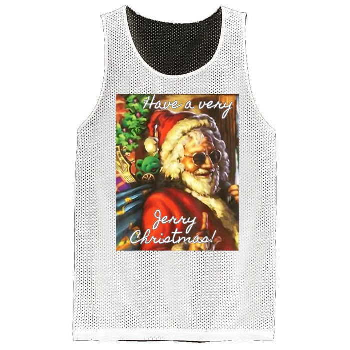 Have A Very Jerry Christmas Santa Holiday Mesh Reversible Basketball Jersey Tank