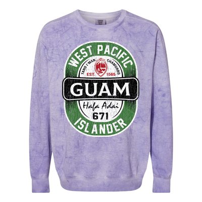 Hafa Adai Vintage Guam Colorblast Crewneck Sweatshirt