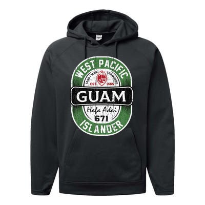 Hafa Adai Vintage Guam Performance Fleece Hoodie