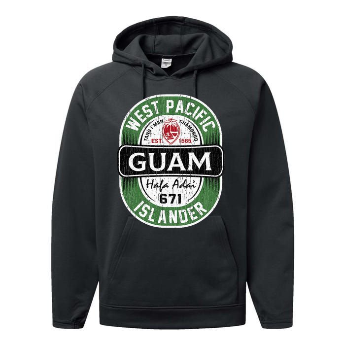 Hafa Adai Vintage Guam Performance Fleece Hoodie