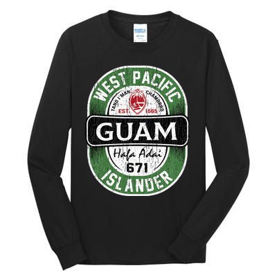 Hafa Adai Vintage Guam Tall Long Sleeve T-Shirt