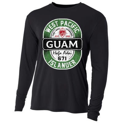 Hafa Adai Vintage Guam Cooling Performance Long Sleeve Crew