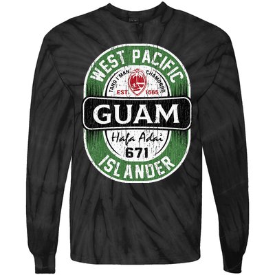 Hafa Adai Vintage Guam Tie-Dye Long Sleeve Shirt