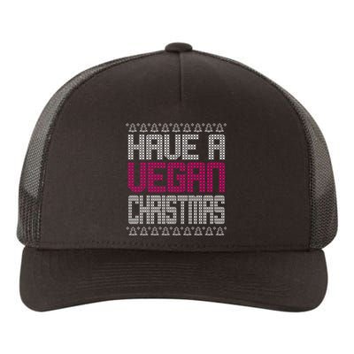 Have A Vegan Christmas Ugly Sweater Yupoong Adult 5-Panel Trucker Hat