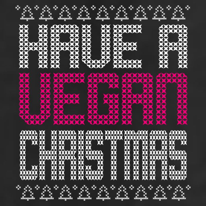 Have A Vegan Christmas Ugly Sweater Hat