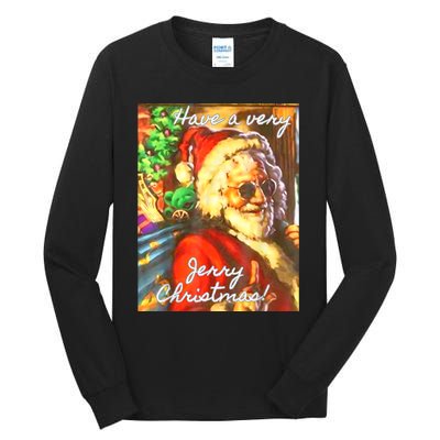 Have A Very Jerry Christmas Garcia Santa Holiday Tall Long Sleeve T-Shirt