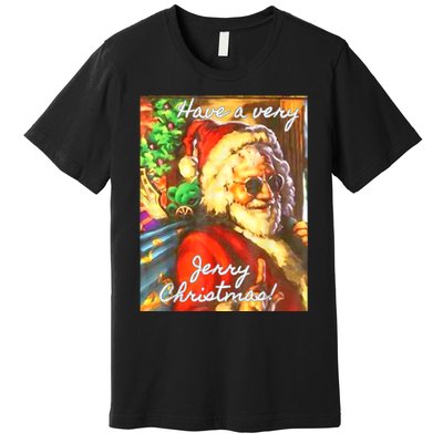 Have A Very Jerry Christmas Garcia Santa Holiday Premium T-Shirt