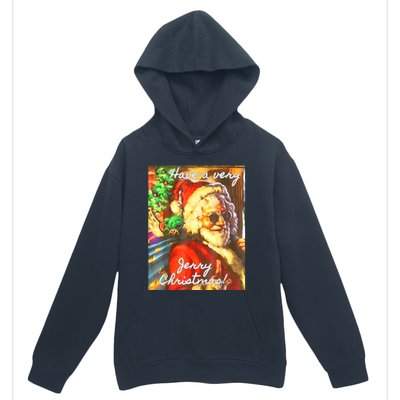 Have A Very Jerry Christmas Garcia Santa Holiday Urban Pullover Hoodie