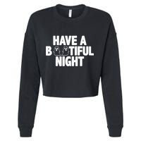 Have A Bootiful Night Cropped Pullover Crew